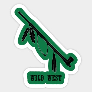 Western Era - Wild West Indian Peace Pipe Sticker